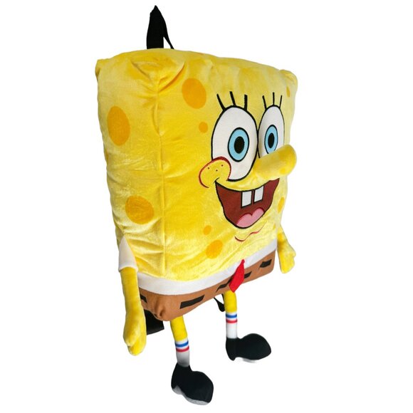 NEW Nickelodeon Spongebob Squarepants 3D Plush Backpack - Picture 2 of 3